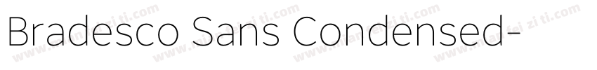 Bradesco Sans Condensed字体转换